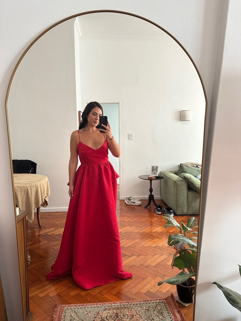 SACHIN & BABI Elegant Red Ball Gown - used once